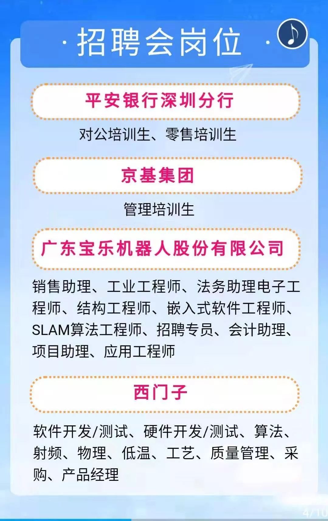 深圳招聘网最新招聘信息汇总