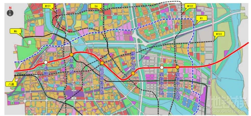 S6地铁最新线路图，城市新动脉连接线